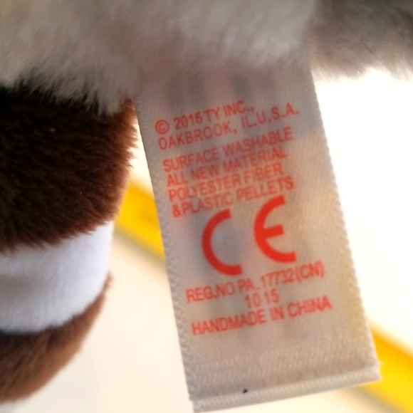 NWT Ty Beanie Boos Bandit The Racoon 2016 - Picture 8 of 9